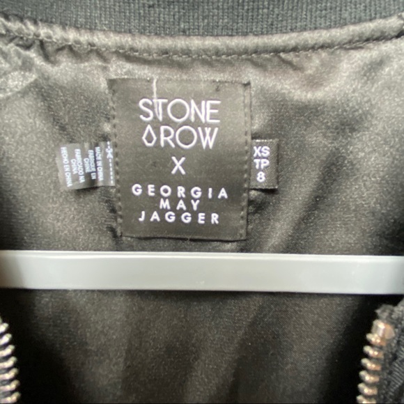Stone Row x Georgia May Jagger bomber Jacket - Picture 5 of 5